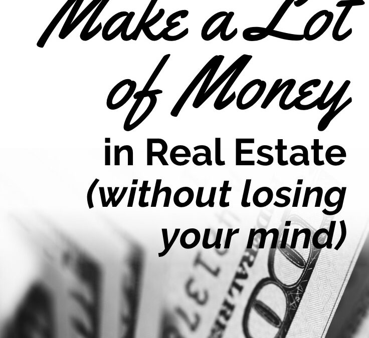 How to Make a Lot of Money in Real Estate without Losing Your Mind